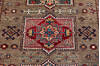 Kazak Grey Hand Knotted 58 X 82 Area Rug 700-148195 Thumb 4