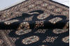 Bokhara Black Hand Knotted 41 X 59 Area Rug 700-148198 Thumb 6