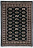 Bokhara Black Hand Knotted 41 X 59 Area Rug 700-148198 Thumb 0
