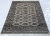Bokhara Grey Hand Knotted 42 X 62 Area Rug 700-148200 Thumb 1