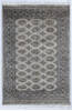 Bokhara Grey Hand Knotted 42 X 62 Area Rug 700-148200 Thumb 0