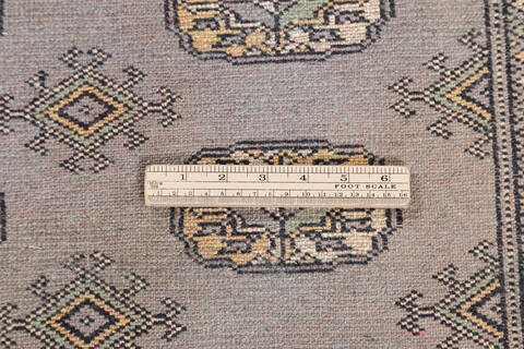 Bokhara Grey Hand Knotted 31 X 51 Area Rug 700-148201 Image 6