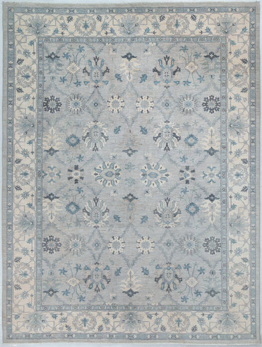Chobi Grey Hand Knotted 90 X 119 Area Rug 700-148205 Image 0