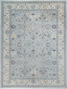 Chobi Grey Hand Knotted 9'0" X 11'9"  Area Rug 700-148205