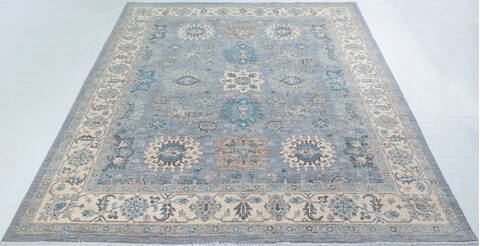 Chobi Grey Hand Knotted 83 X 98 Area Rug 700-148207 Image 1