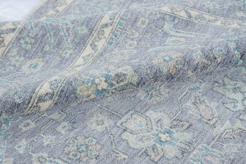 Chobi Grey Hand Knotted 50 X 70 Area Rug 700-148209 Image 7