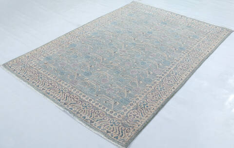 Chobi Green Hand Knotted 49 X 610 Area Rug 700-148219 Image 2