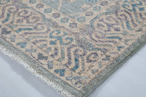 Chobi Green Hand Knotted 49 X 610 Area Rug 700-148219 Image 4