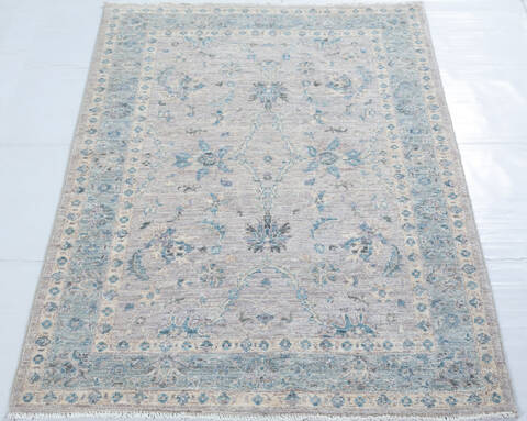 Chobi Beige Hand Knotted 34 X 50 Area Rug 700-148220 Image 1