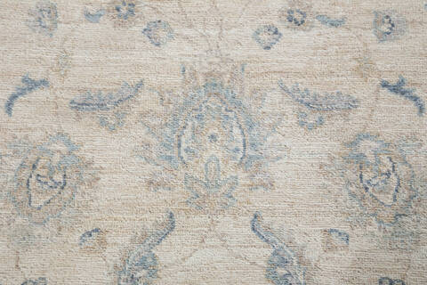 Chobi Beige Hand Knotted 411 X 71 Area Rug 700-148221 Image 3