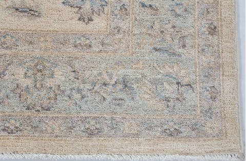 Chobi Beige Hand Knotted 411 X 71 Area Rug 700-148221 Image 5