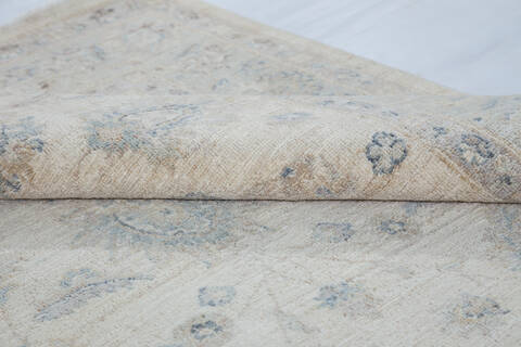 Chobi Beige Hand Knotted 411 X 71 Area Rug 700-148221 Image 7