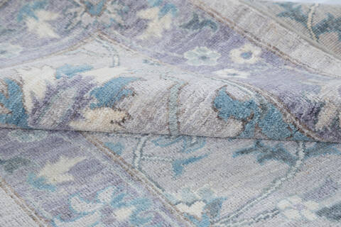 Chobi Beige Runner Hand Knotted 34 X 50 Area Rug 700-148223 Image 5