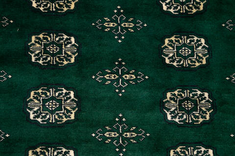 Bokhara Green Hand Knotted 42 X 510 Area Rug 700-148225 Image 4