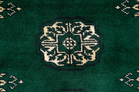Bokhara Green Hand Knotted 42 X 510 Area Rug 700-148225 Image 5