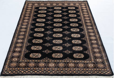 Bokhara Black Hand Knotted 44 X 510 Area Rug 700-148228 Image 1