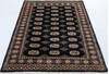 Bokhara Black Hand Knotted 44 X 510 Area Rug 700-148228 Thumb 1