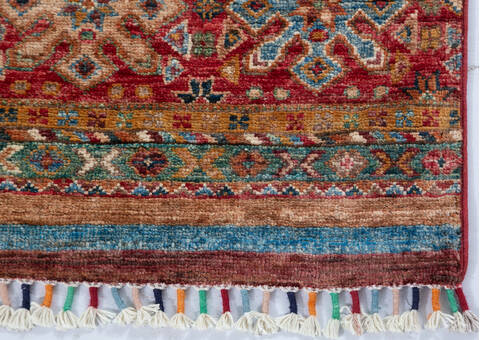 Chobi Red Hand Knotted 34 X 50 Area Rug 700-148230 Image 5