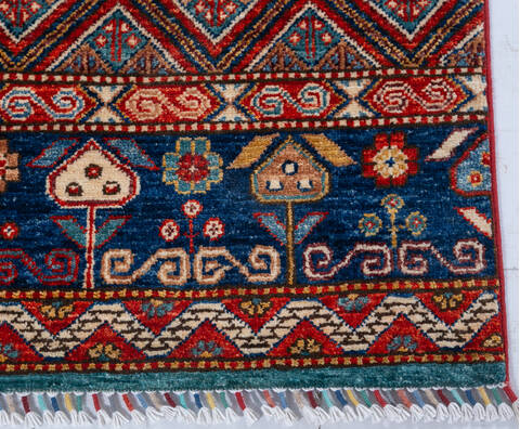 Chobi Red Hand Knotted 34 X 48 Area Rug 700-148231 Image 3