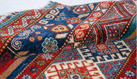 Chobi Red Hand Knotted 34 X 48 Area Rug 700-148231 Image 5