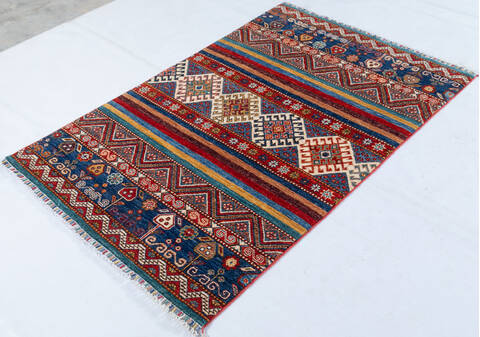 Chobi Red Hand Knotted 33 X 50 Area Rug 700-148232 Image 2