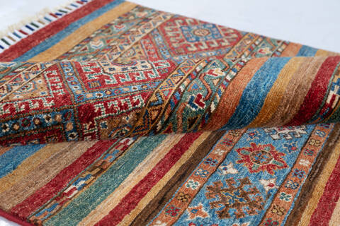 Chobi Red Hand Knotted 36 X 50 Area Rug 700-148233 Image 5