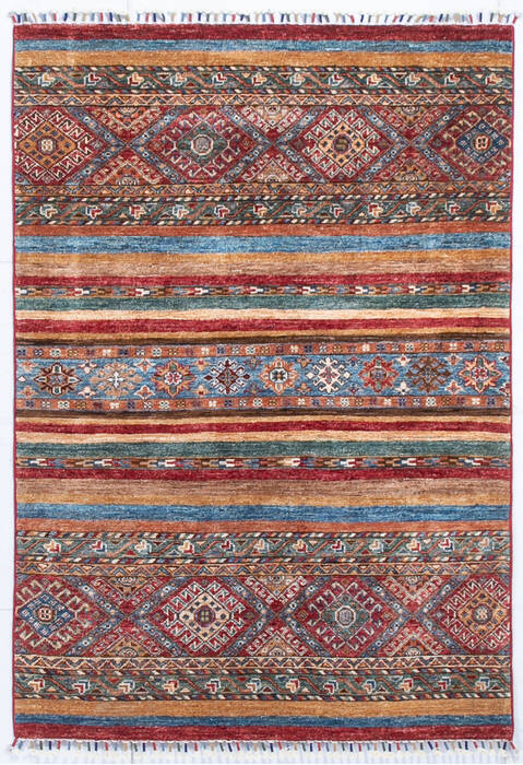 Chobi Red Hand Knotted 36 X 50 Area Rug 700-148233 Image 0