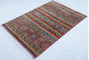 Chobi Red Hand Knotted 36 X 50 Area Rug 700-148233 Thumb 2