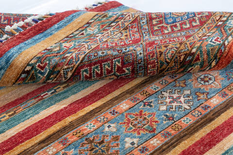 Chobi Red Hand Knotted 36 X 51 Area Rug 700-148234 Image 4