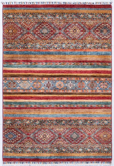Chobi Red Hand Knotted 36 X 51 Area Rug 700-148234 Image 0