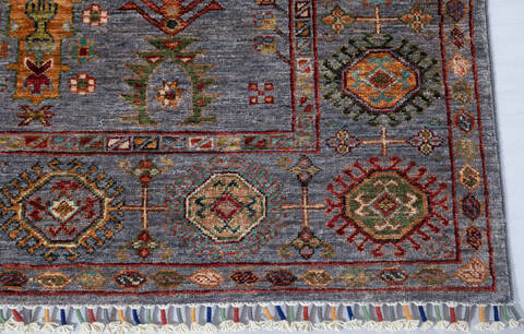 Chobi Grey Hand Knotted 51 X 610 Area Rug 700-148237 Image 3