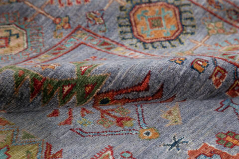 Chobi Grey Hand Knotted 51 X 610 Area Rug 700-148237 Image 6
