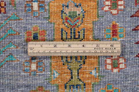 Chobi Grey Hand Knotted 51 X 610 Area Rug 700-148237 Image 7