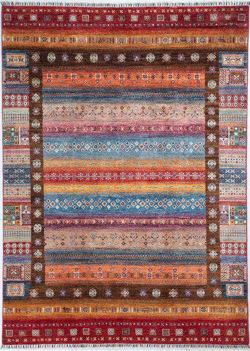 Chobi Multicolor Hand Knotted 59 X 711 Area Rug 700-148239 Image 0