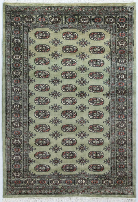 Bokhara Green Hand Knotted 40 X 59 Area Rug 700-148241 Image 0