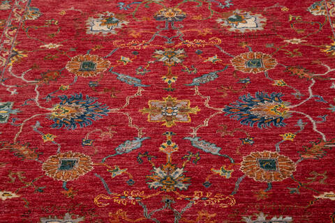 Chobi Red Hand Knotted 59 X 81 Area Rug 700-148249 Image 3