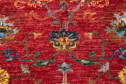 Chobi Red Hand Knotted 59 X 81 Area Rug 700-148249 Image 5