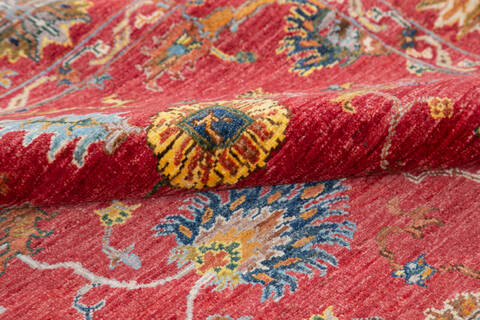 Chobi Red Hand Knotted 59 X 81 Area Rug 700-148249 Image 6