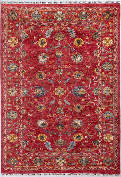 Chobi Red Hand Knotted 59 X 81 Area Rug 700-148249 Image 0