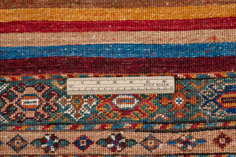 Chobi Red Hand Knotted 84 X 99 Area Rug 700-148251 Image 7