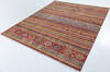 Chobi Red Hand Knotted 84 X 99 Area Rug 700-148251 Thumb 2