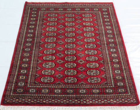 Bokhara Red Hand Knotted 41 X 510 Area Rug 700-148257 Image 1