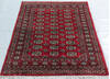 Bokhara Red Hand Knotted 41 X 61 Area Rug 700-148258 Thumb 1