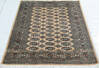 Bokhara Beige Hand Knotted 42 X 60 Area Rug 700-148261 Thumb 1