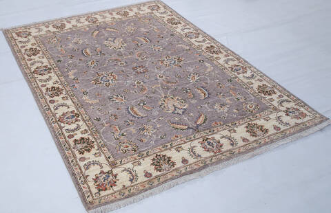 Chobi Brown Hand Knotted 49 X 68 Area Rug 700-148267 Image 4