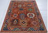 Chobi Orange Hand Knotted 410 X 68 Area Rug 700-148268 Thumb 1