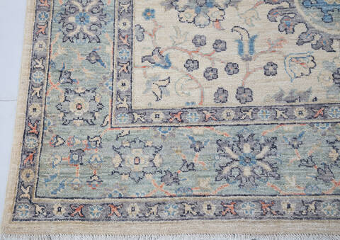 Chobi Beige Hand Knotted 54 X 79 Area Rug 700-148269 Image 4