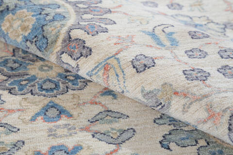 Chobi Beige Hand Knotted 54 X 79 Area Rug 700-148269 Image 7