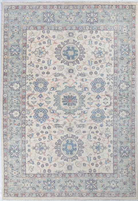 Chobi Beige Hand Knotted 54 X 79 Area Rug 700-148269 Image 0