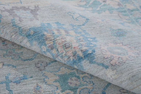 Chobi Light Gray Hand Knotted 60 X 88 Area Rug 700-148270 Image 6